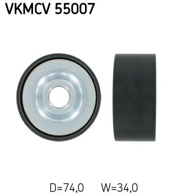 Deflection/Guide Pulley, V-ribbed belt skf VKMCV55007