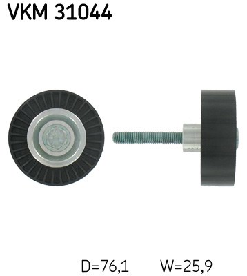 Deflection/Guide Pulley, V-ribbed belt skf VKM31044