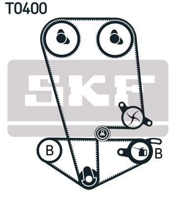 Timing Belt Kit skf VKMA93014 2
