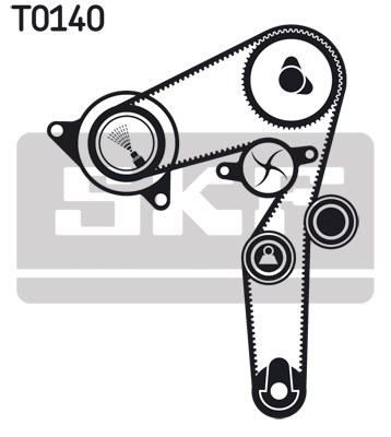 Water Pump & Timing Belt Kit skf VKMC05193 2