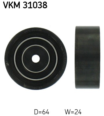Deflection/Guide Pulley, V-ribbed belt skf VKM31038
