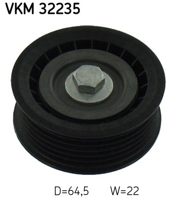 Deflection/Guide Pulley, V-ribbed belt skf VKM32235