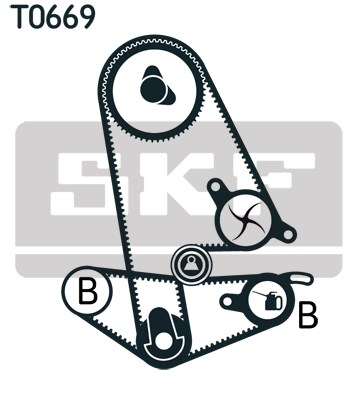 Timing Belt Kit skf VKMA93600 2