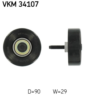 Deflection/Guide Pulley, V-ribbed belt skf VKM34107