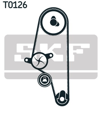 Water Pump & Timing Belt Kit skf VKMC011062 2