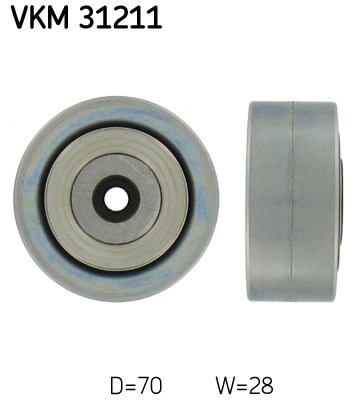Deflection/Guide Pulley, V-ribbed belt skf VKM31211