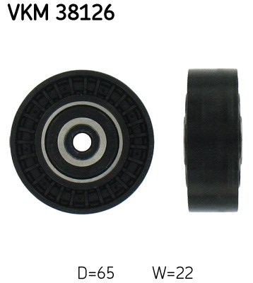 Deflection/Guide Pulley, V-ribbed belt skf VKM38126