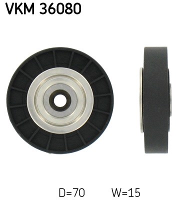 Deflection/Guide Pulley, V-ribbed belt skf VKM36080