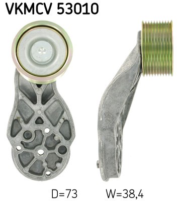Deflection/Guide Pulley, V-ribbed belt skf VKMCV53010