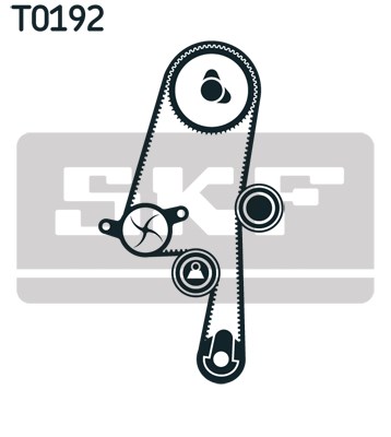 Water Pump & Timing Belt Kit skf VKMC06220 2