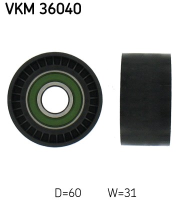 Deflection/Guide Pulley, V-ribbed belt skf VKM36040