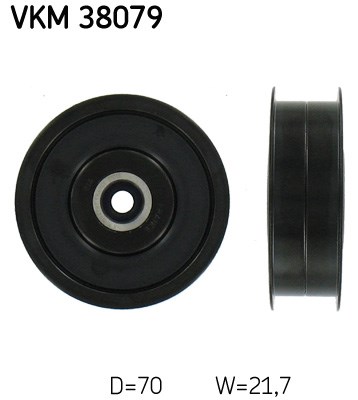 Deflection/Guide Pulley, V-ribbed belt skf VKM38079