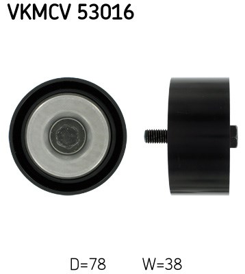 Deflection/Guide Pulley, V-ribbed belt skf VKMCV53016