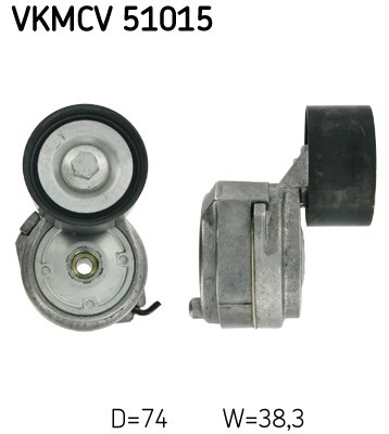 Tensioner Pulley, V-ribbed belt skf VKMCV51015