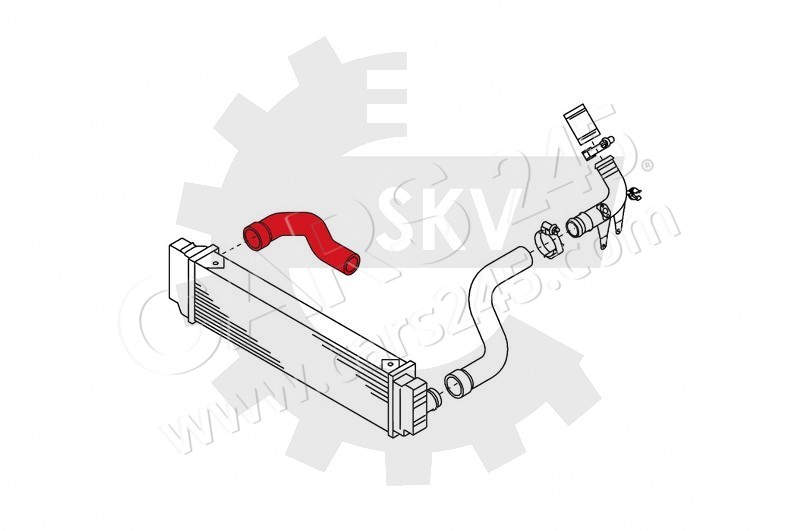 Charge Air Hose SKV Germany 43SKV016 4