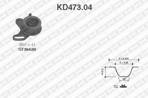 Timing Belt Kit SNR KD47304
