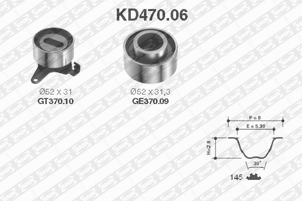 Timing Belt Kit SNR KD47006
