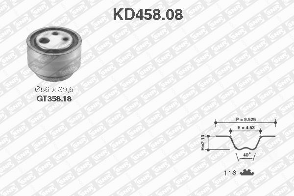 Timing Belt Kit SNR KD45808
