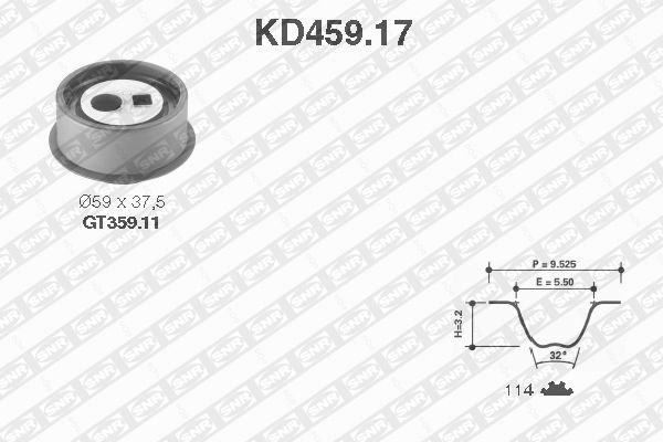 Timing Belt Kit SNR KD45917
