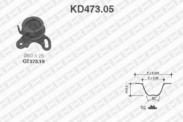 Timing Belt Kit SNR KD47305