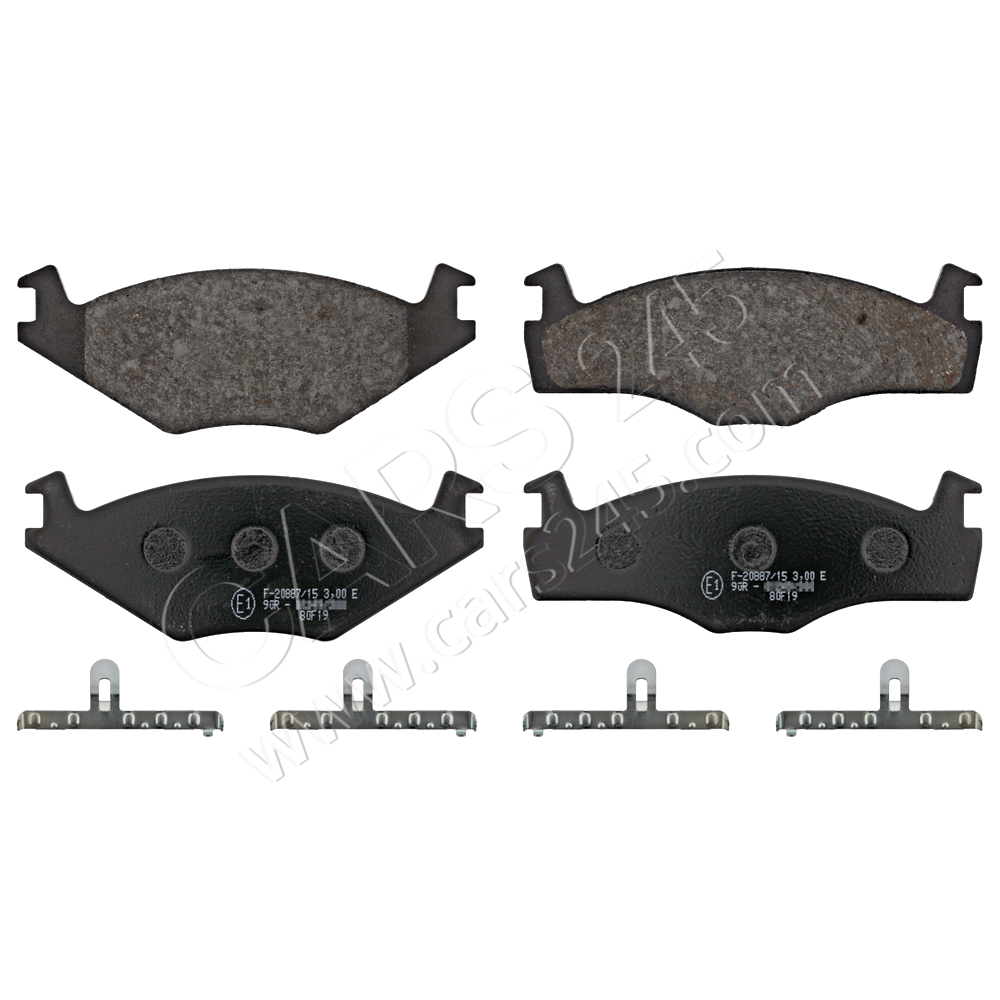 Brake Pad Set, disc brake SWAG 30916076