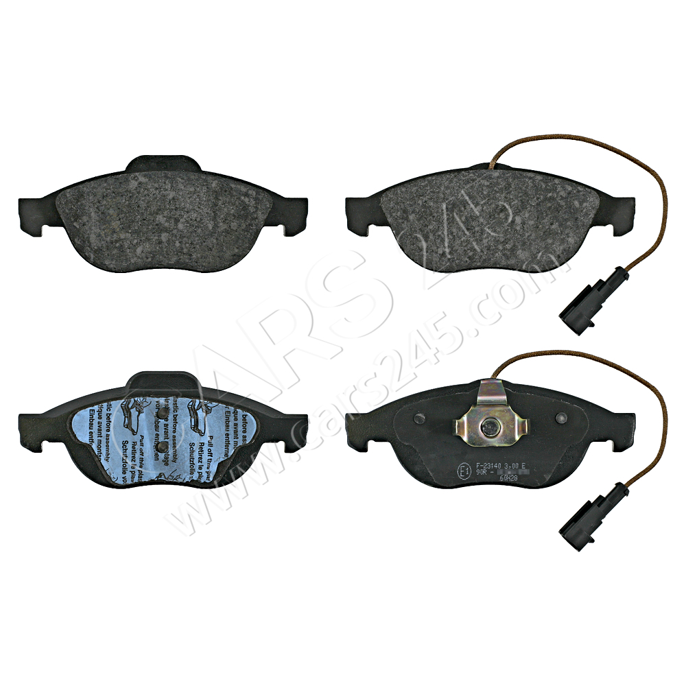 Brake Pad Set, disc brake SWAG 74916293