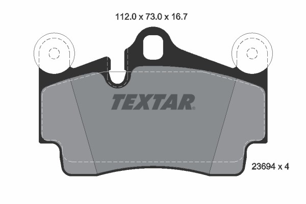 Brake Pad Set, disc brake TEXTAR 2369402