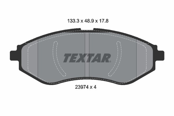 Brake Pad Set, disc brake TEXTAR 2397401