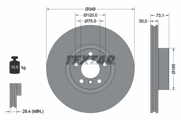 Brake Disc TEXTAR 92320505