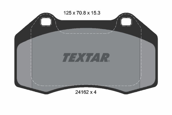 Brake Pad Set, disc brake TEXTAR 2416201
