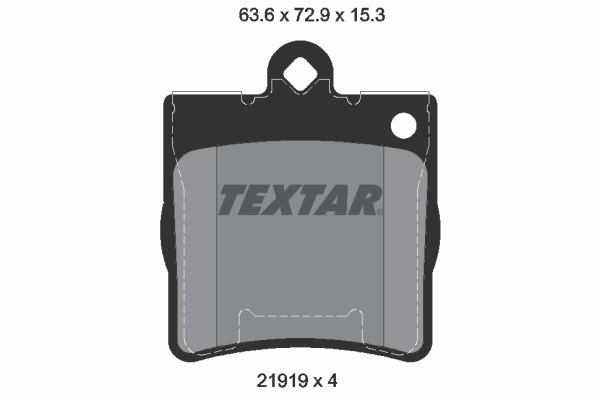 Brake Pad Set, disc brake TEXTAR 2191901