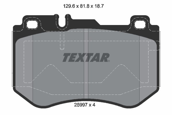 Brake Pad Set, disc brake TEXTAR 2599701
