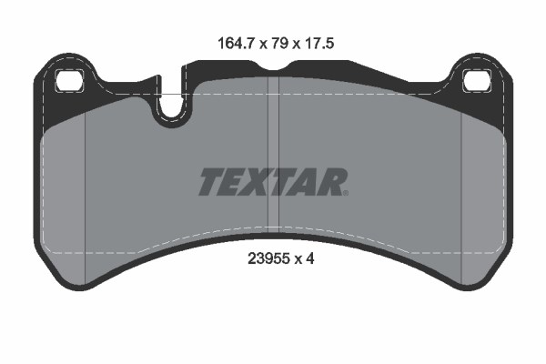 Brake Pad Set, disc brake TEXTAR 2395501