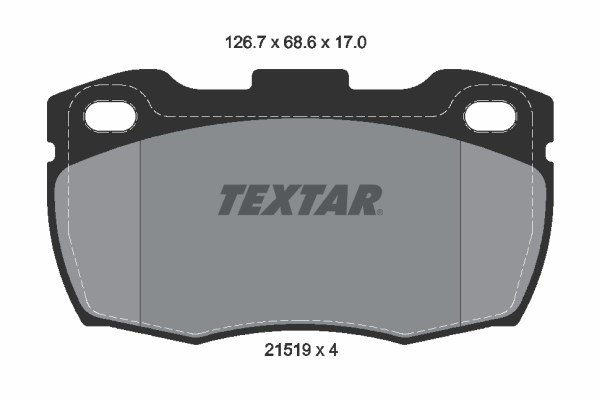 Brake Pad Set, disc brake TEXTAR 2151902