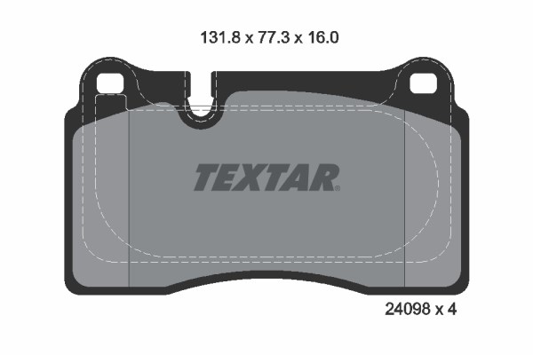 Brake Pad Set, disc brake TEXTAR 2409803