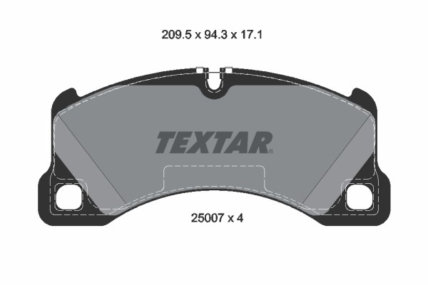 Brake Pad Set, disc brake TEXTAR 2500703