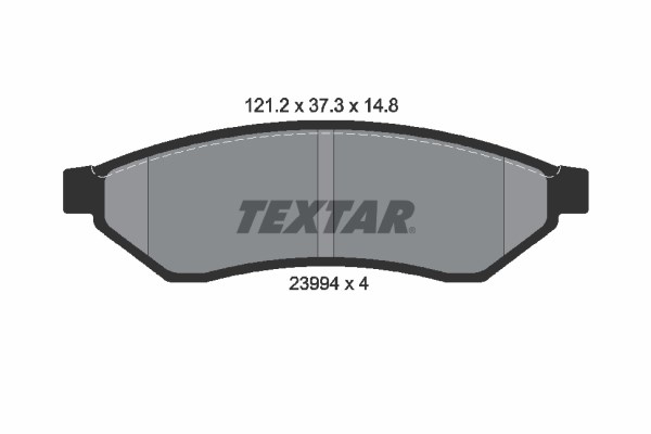 Brake Pad Set, disc brake TEXTAR 2399401