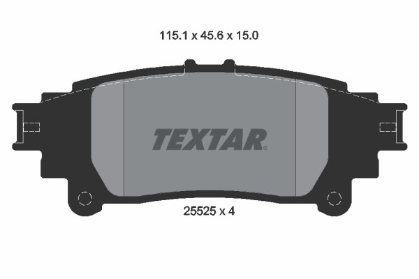 Brake Pad Set, disc brake TEXTAR 2552503