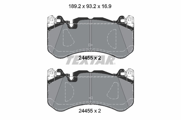 Brake Pad Set, disc brake TEXTAR 2445505