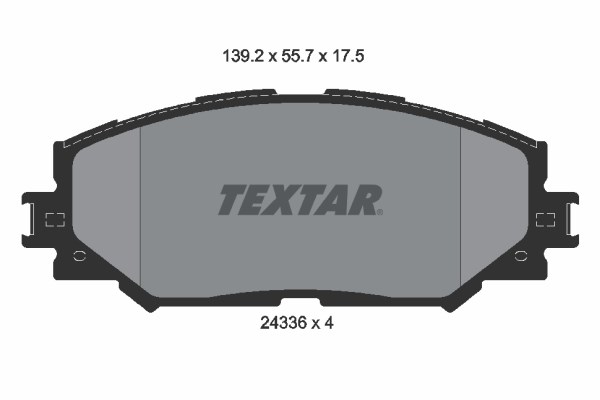 Brake Pad Set, disc brake TEXTAR 2433601