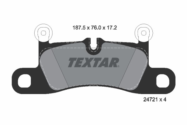 Brake Pad Set, disc brake TEXTAR 2472101