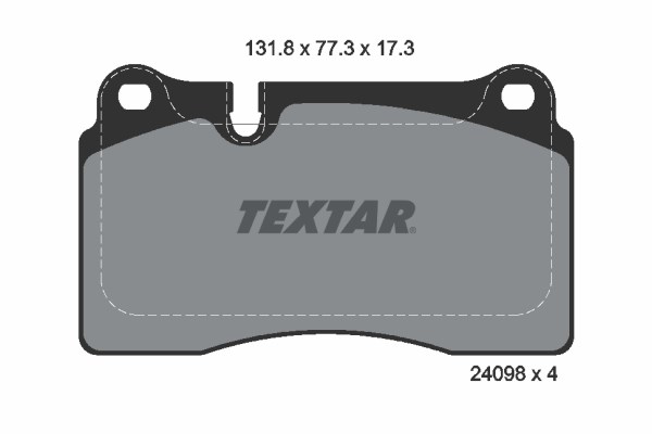 Brake Pad Set, disc brake TEXTAR 2409801