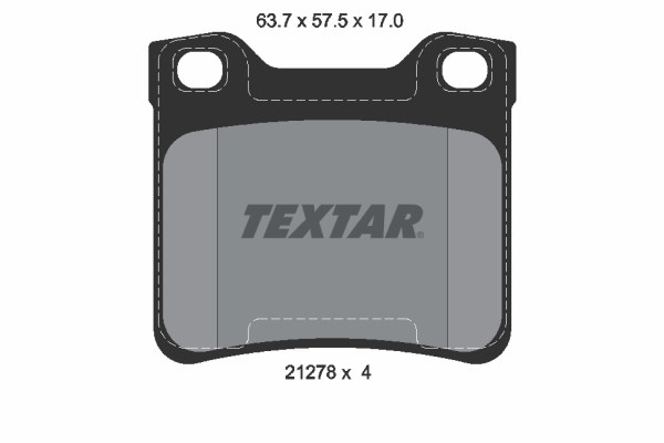 Brake Pad Set, disc brake TEXTAR 2127803