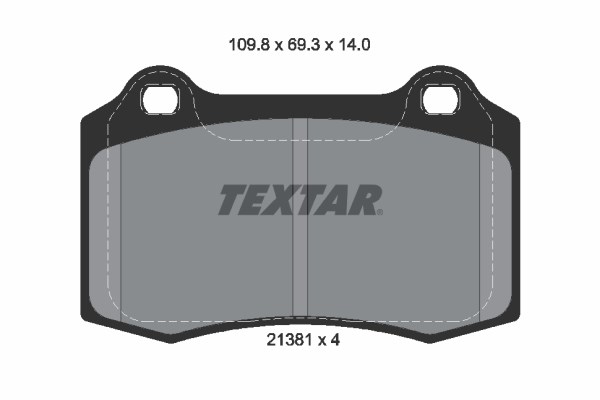 Brake Pad Set, disc brake TEXTAR 2138104