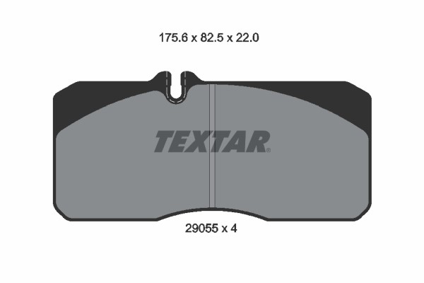 Brake Pad Set, disc brake TEXTAR 2905503 2