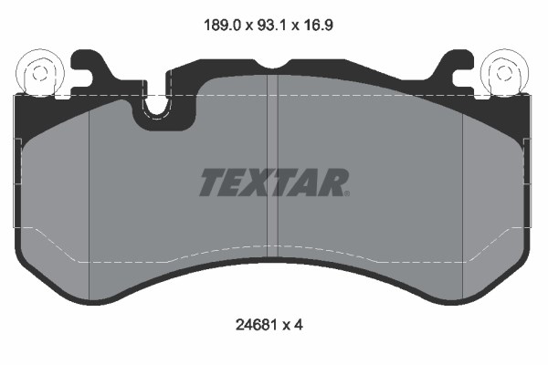 Brake Pad Set, disc brake TEXTAR 2468101