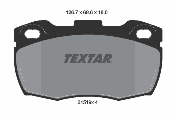 Brake Pad Set, disc brake TEXTAR 2151901