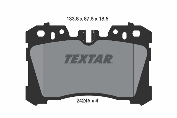 Brake Pad Set, disc brake TEXTAR 2424501