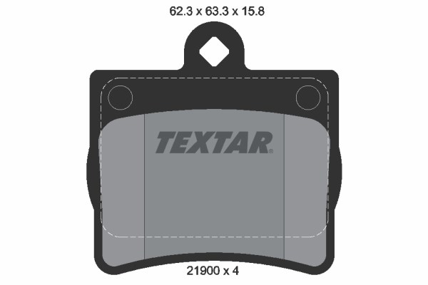 Brake Pad Set, disc brake TEXTAR 2190003