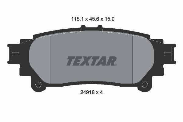 Brake Pad Set, disc brake TEXTAR 2491801